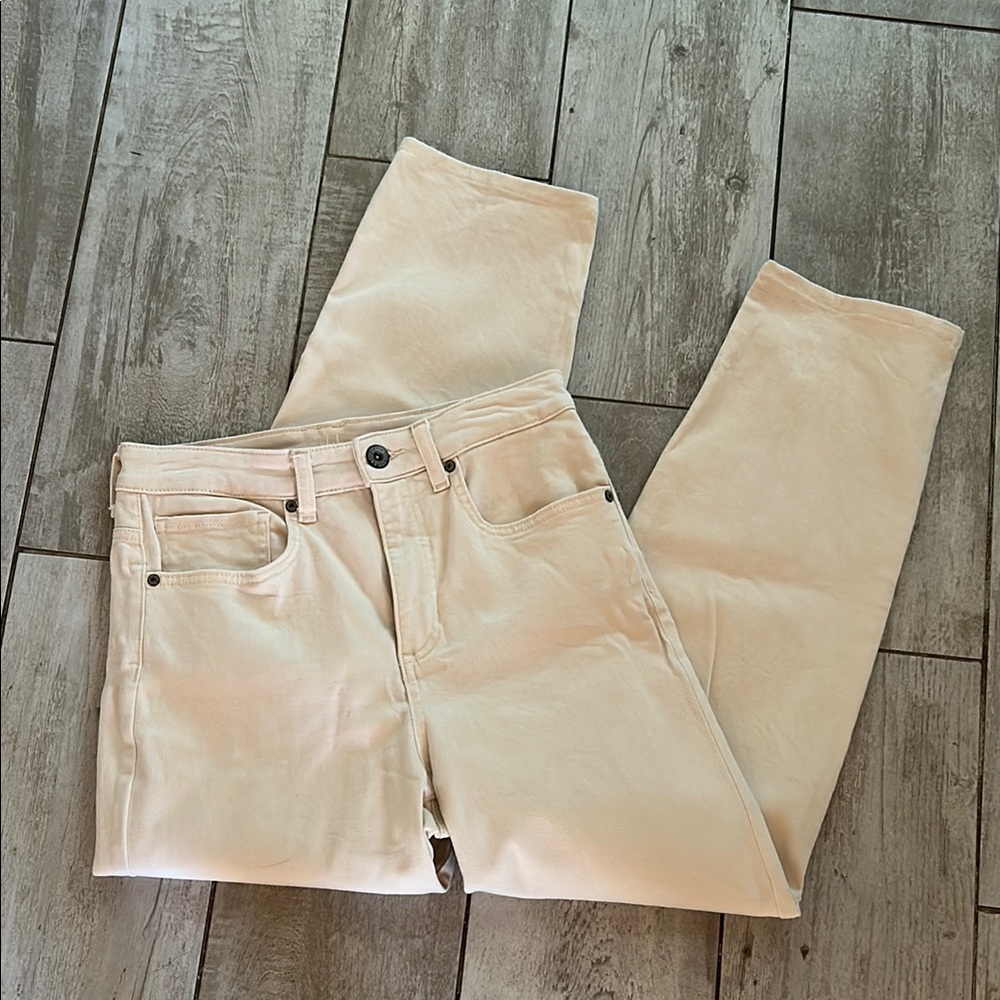 [Style & Co.] White High Rise Straight-Leg Pants - Size 4